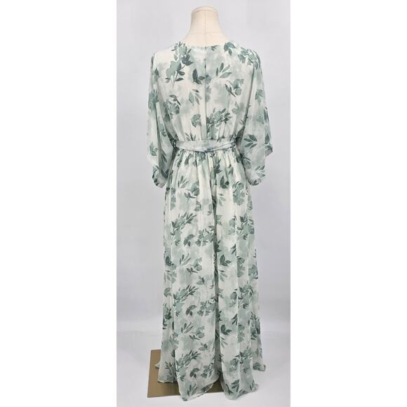 Baltic Born Kia Kimono Maxi Dress – White Sage Botanical | Size M | NWT - Picture 3 of 6
